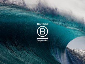certified b corp over wave image